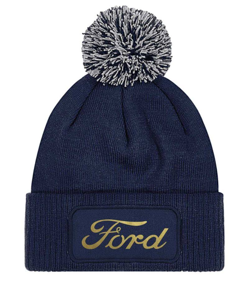 Zimná čiapka s motívom Ford gold