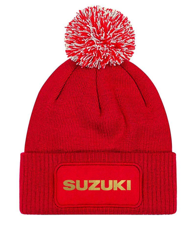 Zimná čiapka s motívom Suzuki gold