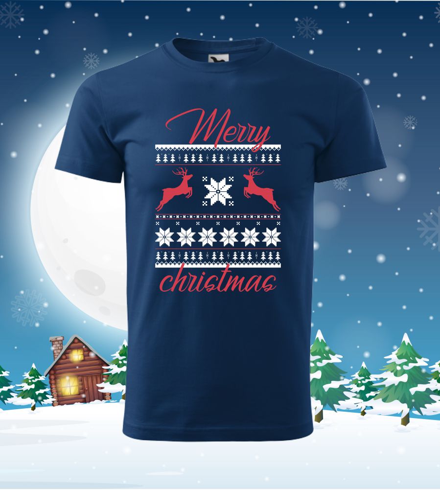 Vianočné tričko Merry Christmas 5