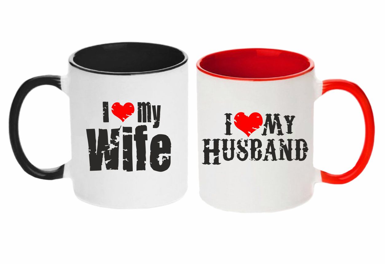 Hrnčeky I love my wife / Husband