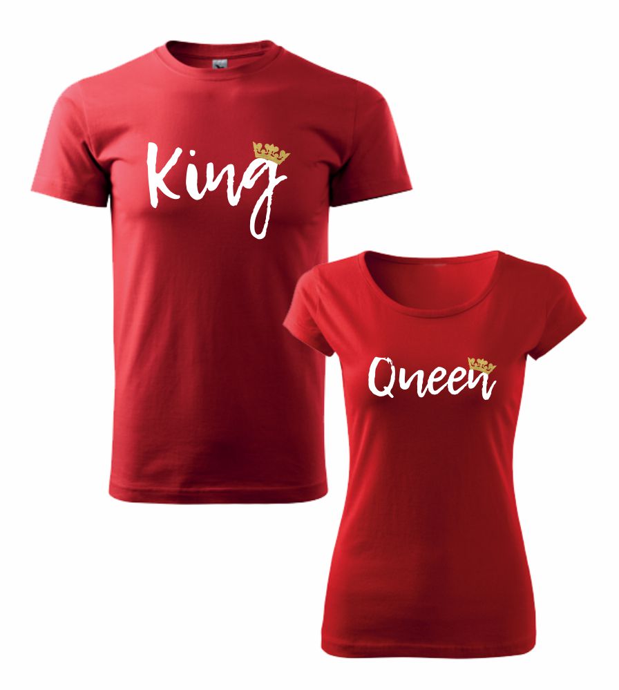 Tričká s potlačou King&Queen 1