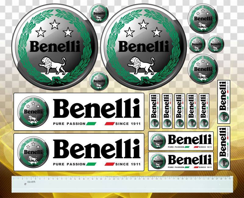 Sada samolepiacich nálepiek Benelli