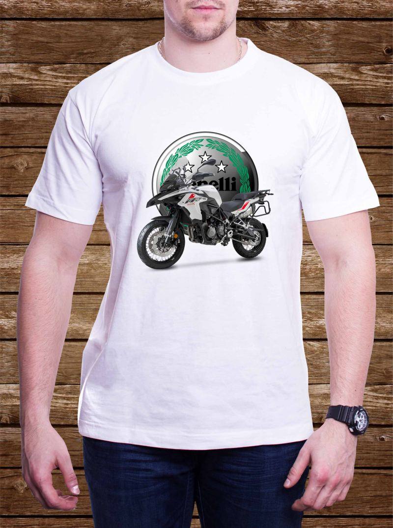 Tričko s potlačou Benelli TRK biela