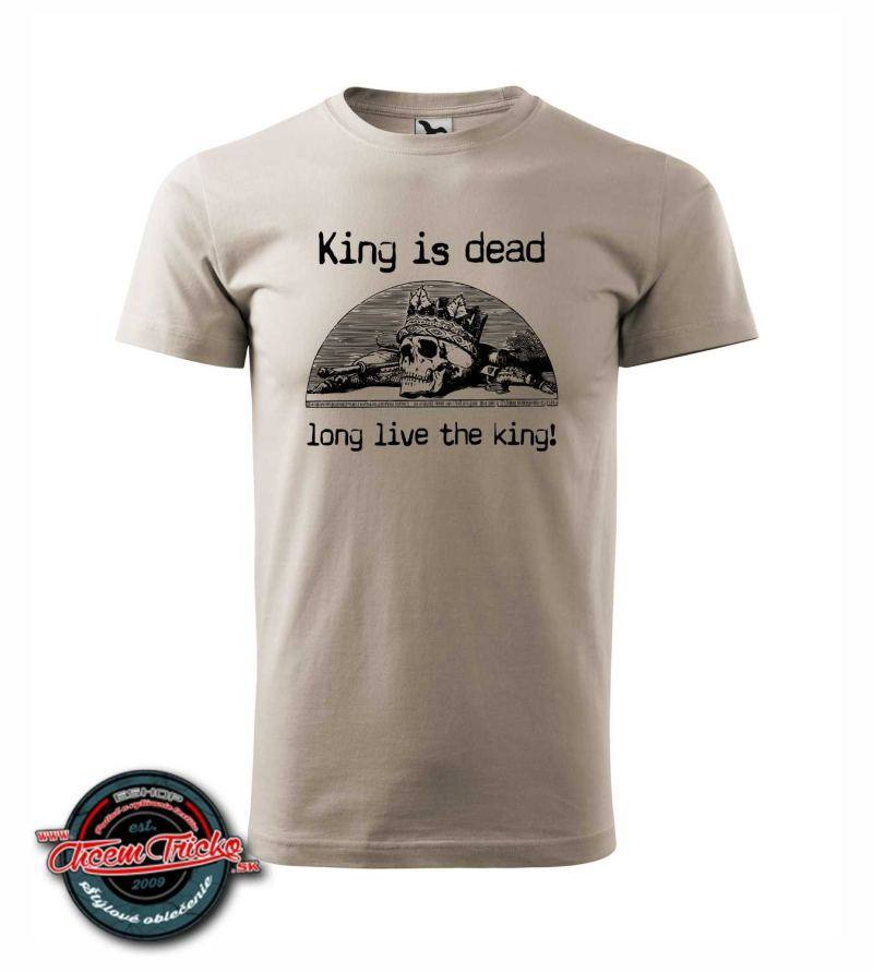 Tričko s nápisom King is dead