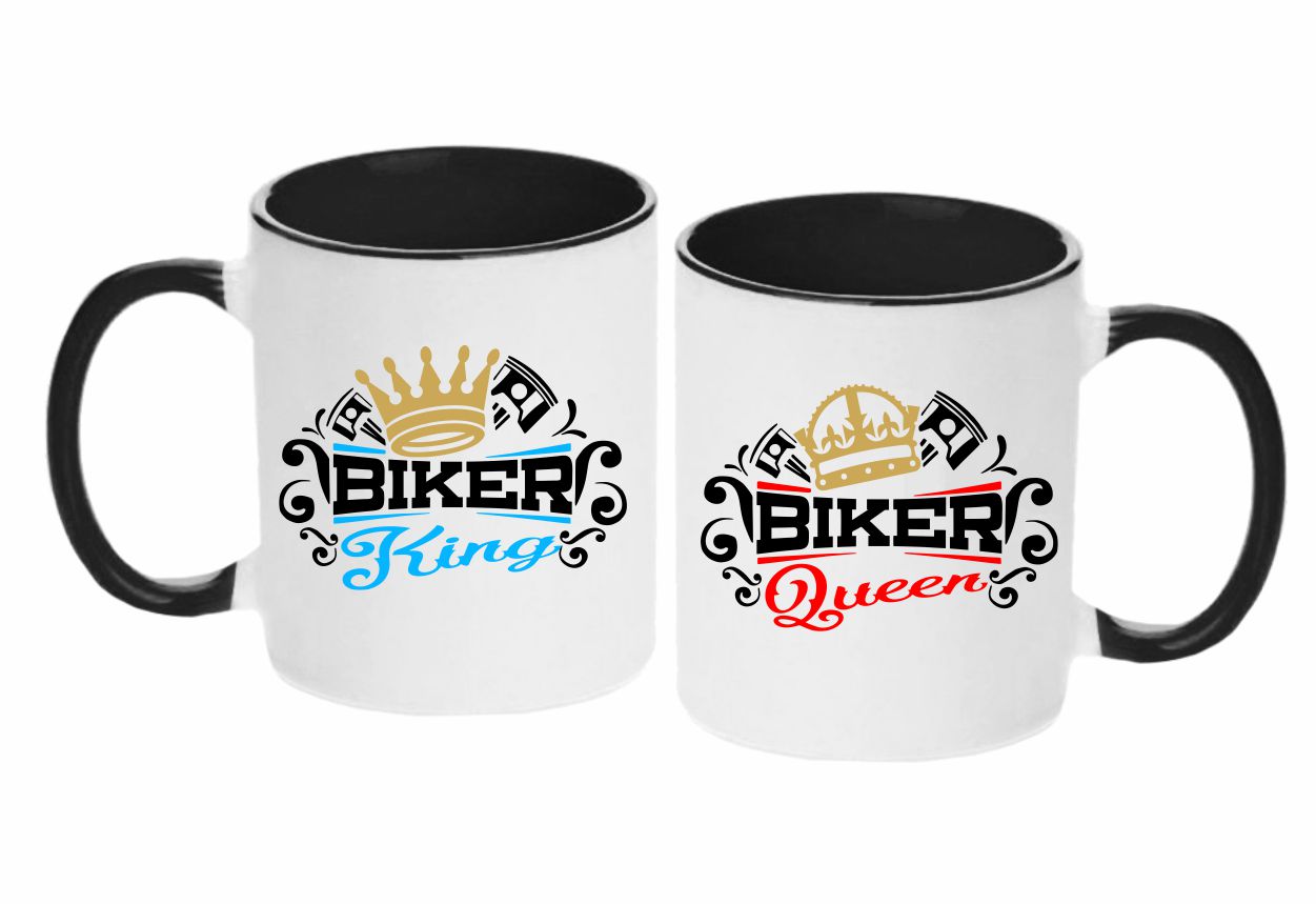 Hrnčeky Biker Kinq / Queen