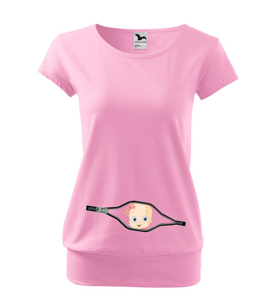 Tehotenské tričko s potlačou Baby- dievča