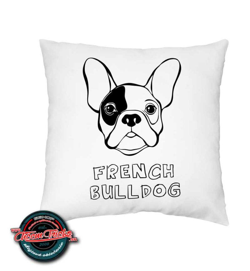 Saténový vankúš French Bulldog