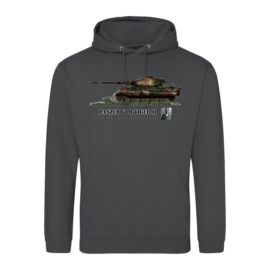 Kapucňová mikina s tankom Panzer Kurt Knispel