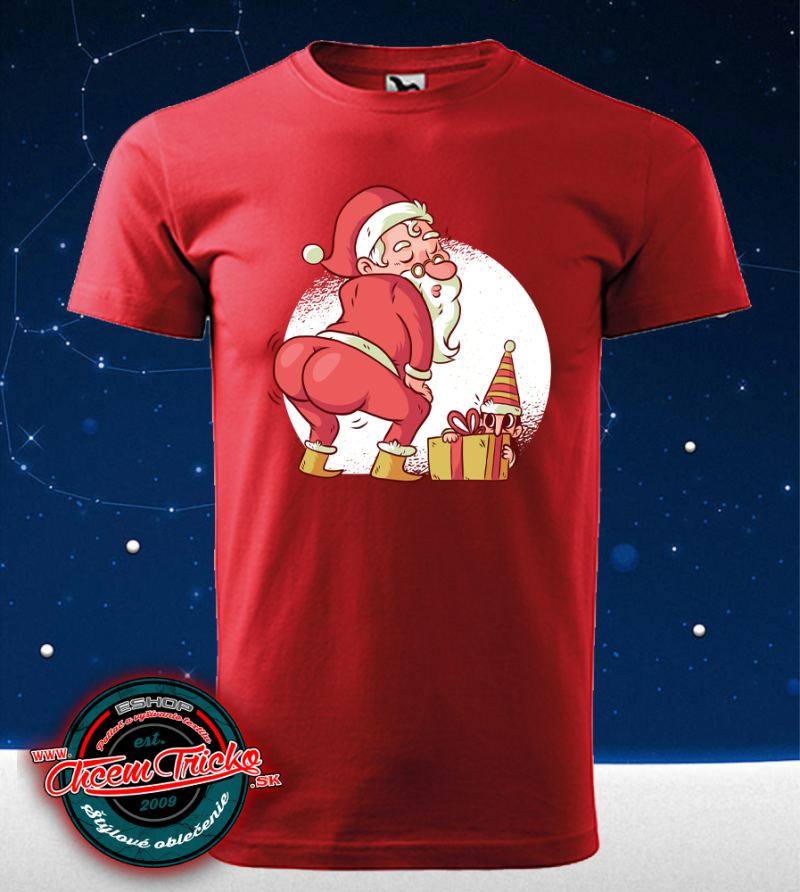 Dámske / pánske vianočné tričko Santa twerk
