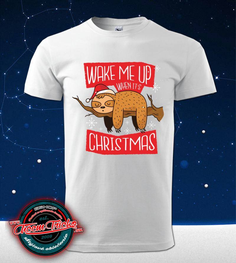 Vianočné tričko Wake me up