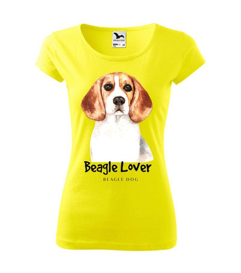 Dámske/pánske tričko s potlačou Beagle Lover