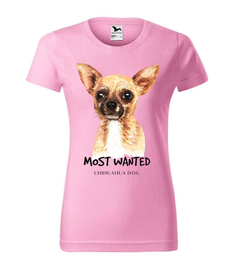 Dámske/pánske tričko s potlačou Chihuahuava Dog