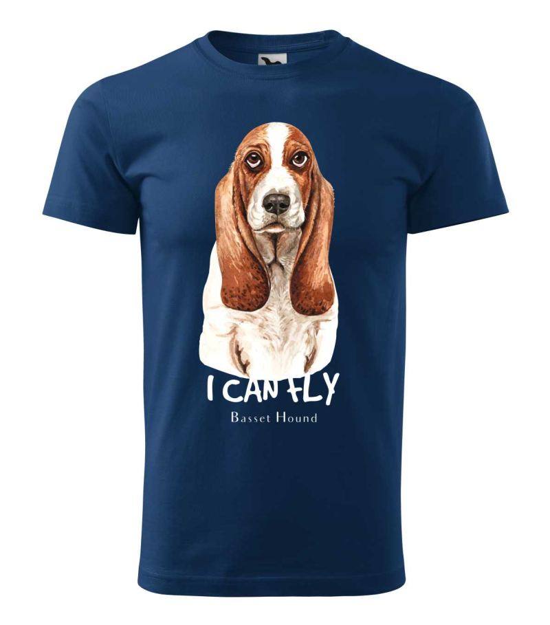 Dámske / pánske tričko s potlačou Bassed Hound