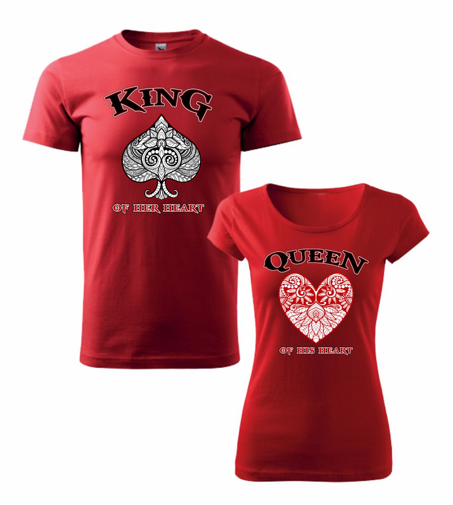 Tričká pre páry King / Queen