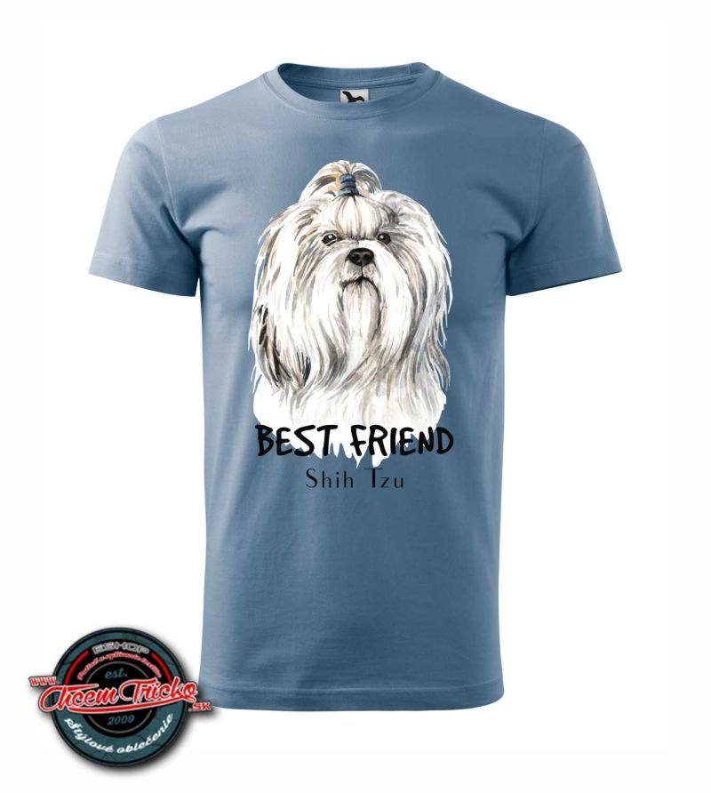 Dámske / pánske tričko s potlačou Shih Tzu
