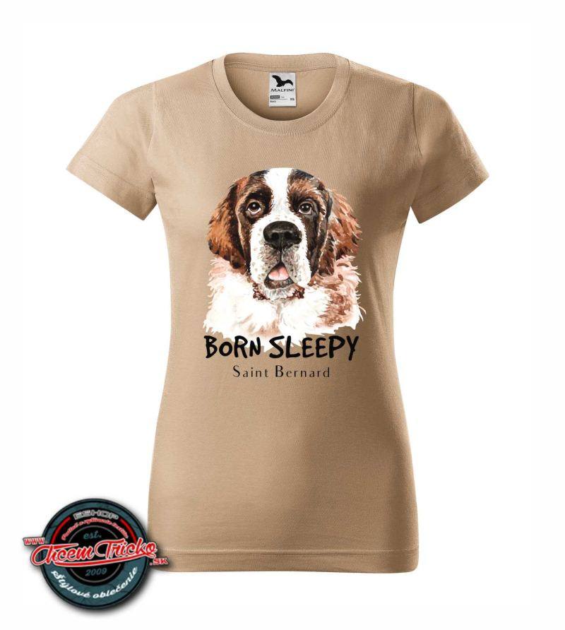 Dámske/pánske tričko s potlačou Saint Bernard