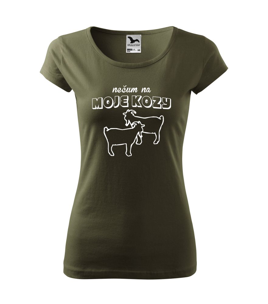 Dámske tričko s motívom "Nečum na moje kozy"