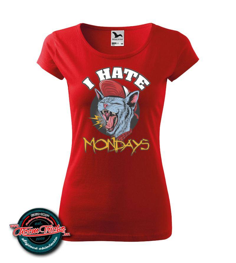 Tričko s potlačou I hate Mondays