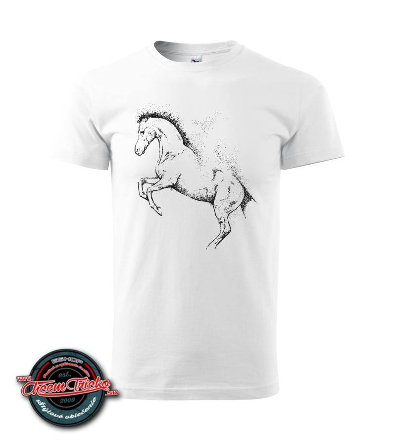 Dámske/pánske tričko s potlačou Black horse