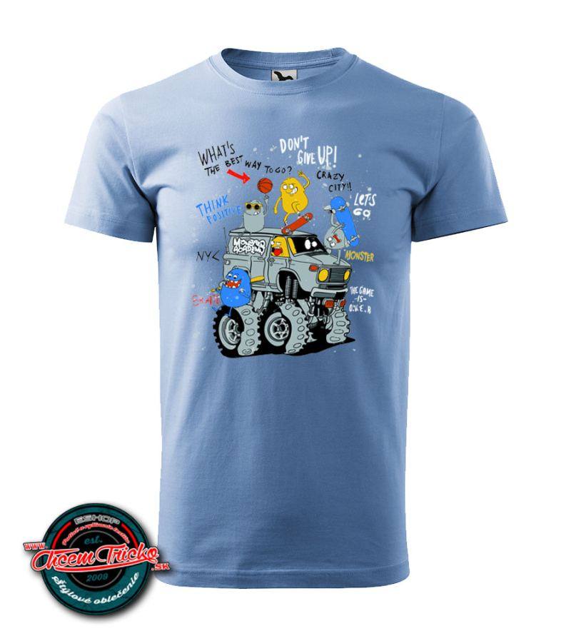 Tričko s potlačou Monster truck