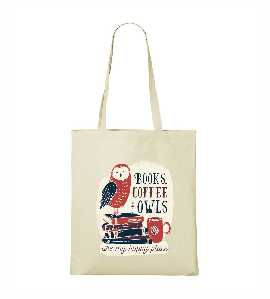 Taška Books, Coffee, Owls