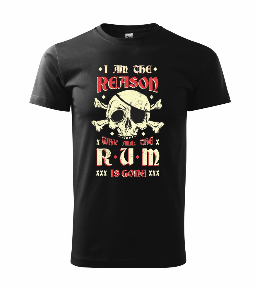 Pánske tričko s potlačou Rum