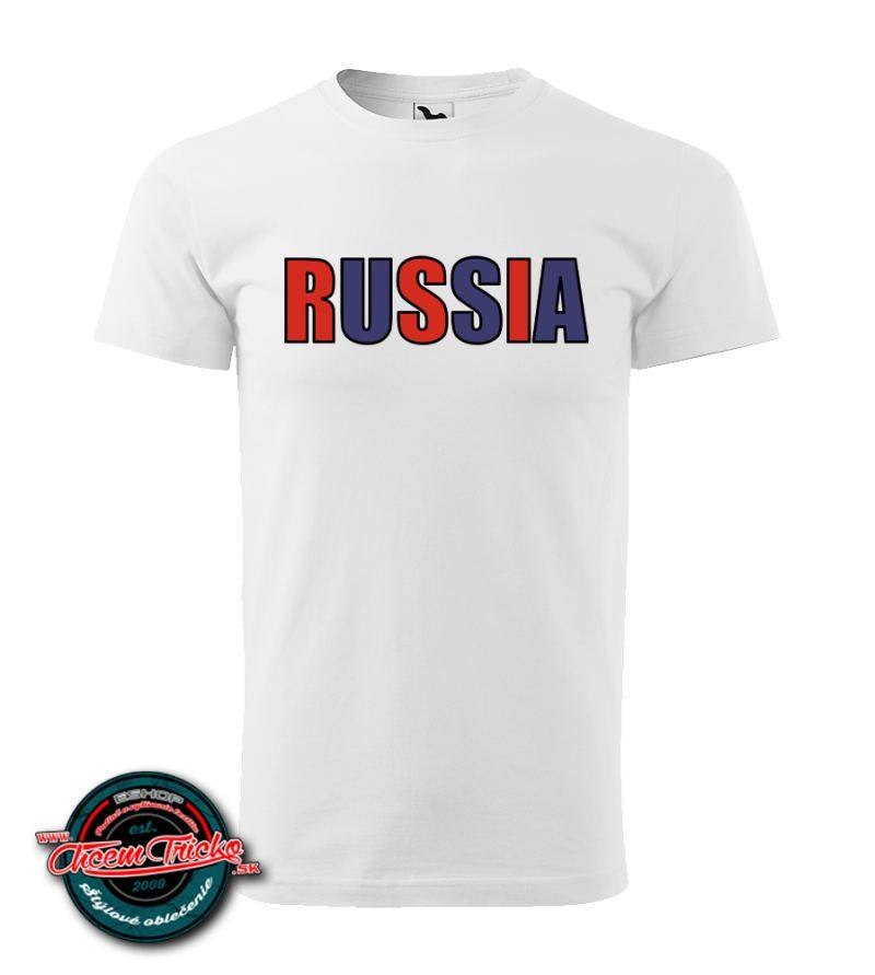 Tričko s nápisom RUSSIA