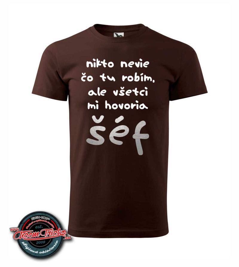 Tričko s nápisom Šéf