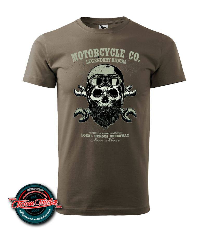 Motorkárske tričko Motorcycle Legendary riders