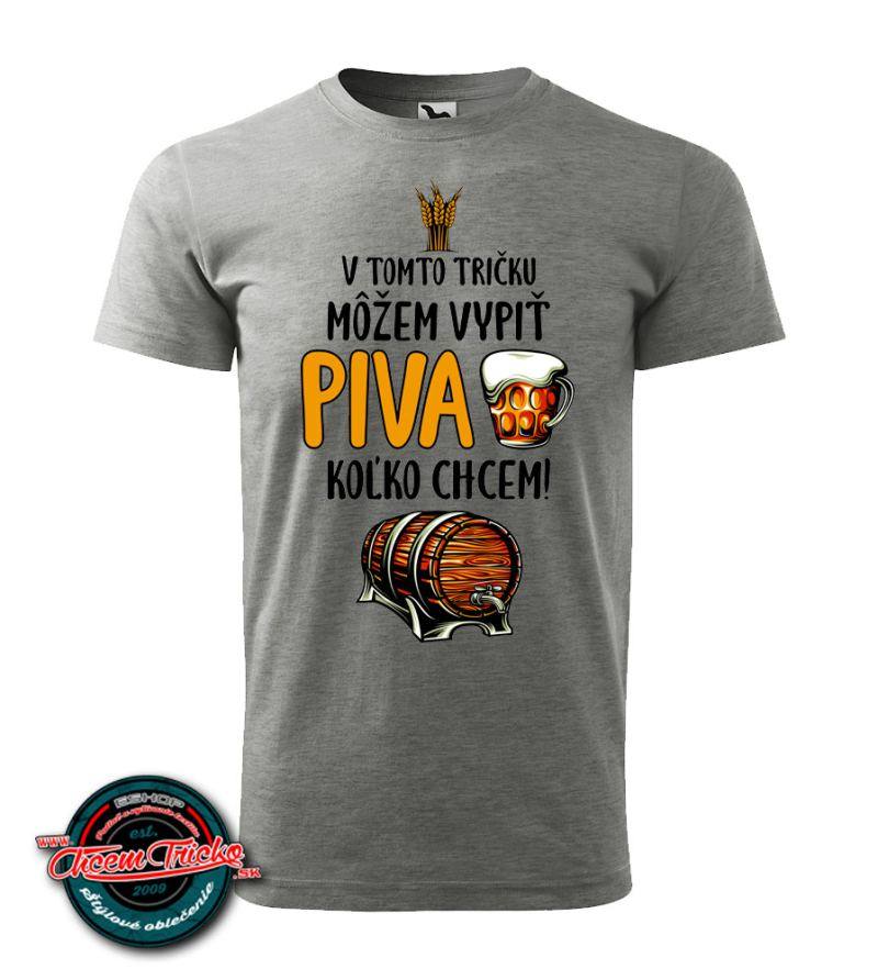 Tričko s potlačou piva
