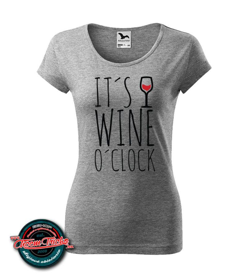 Dámske tričko Wine o´clock