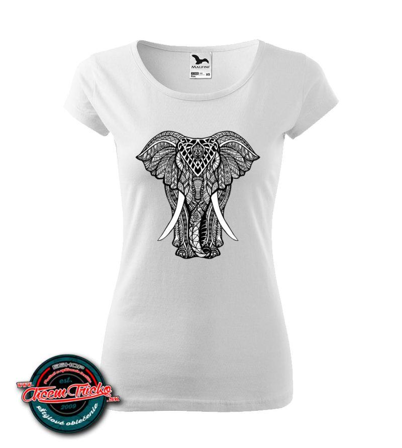 Dámske tričko so slonom