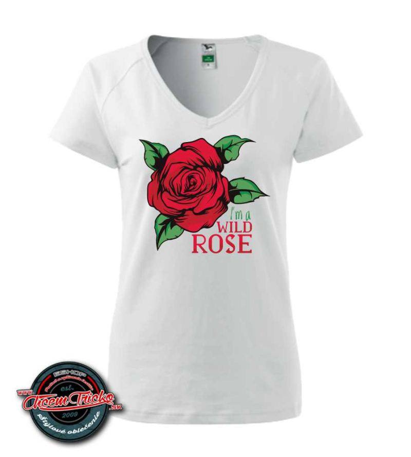 Dámske tričko s potlačou Wild Rose