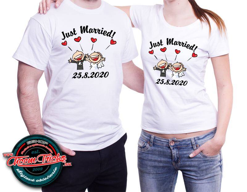 Tričká Just married