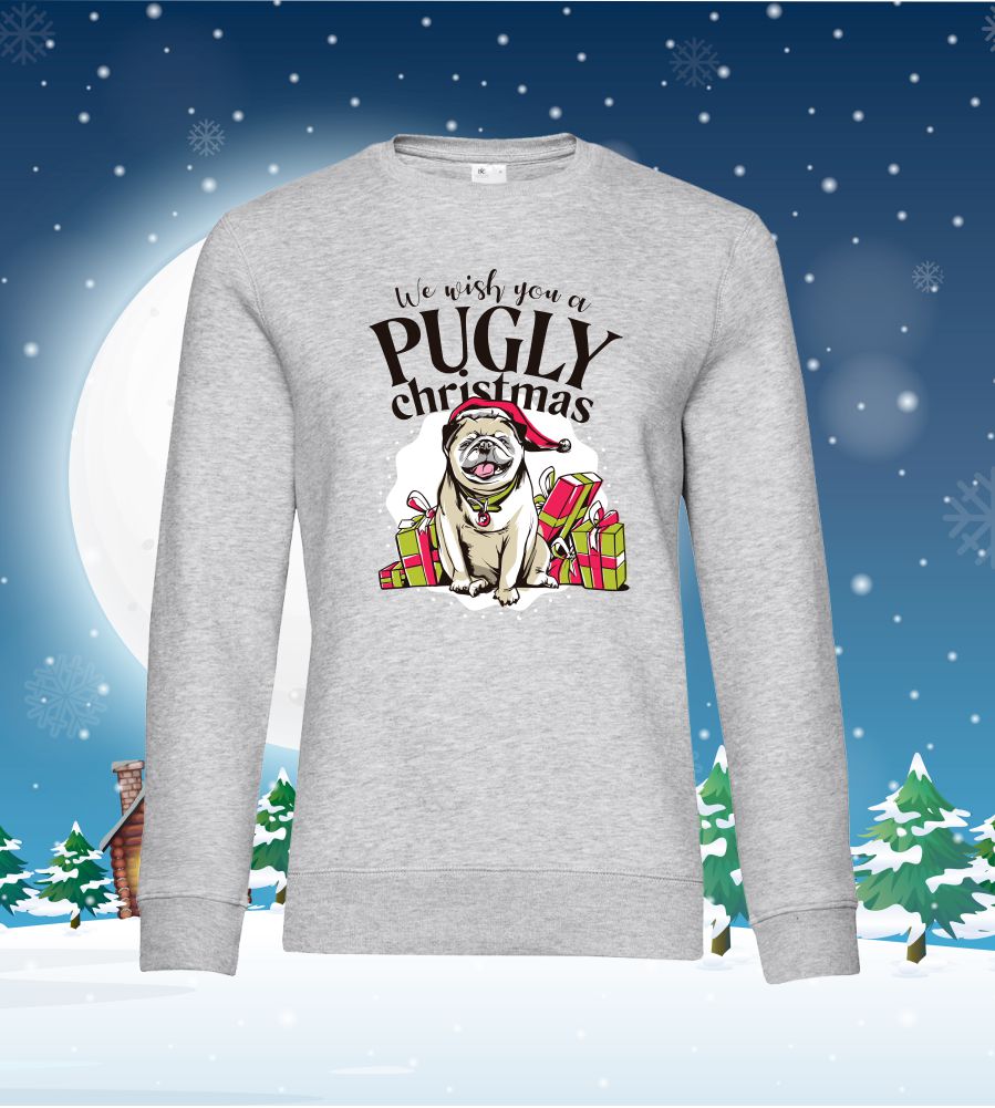 Dámska mikina Pugly Christmas