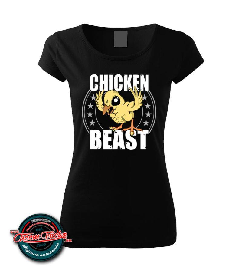 Dámske tričko Chicken beast