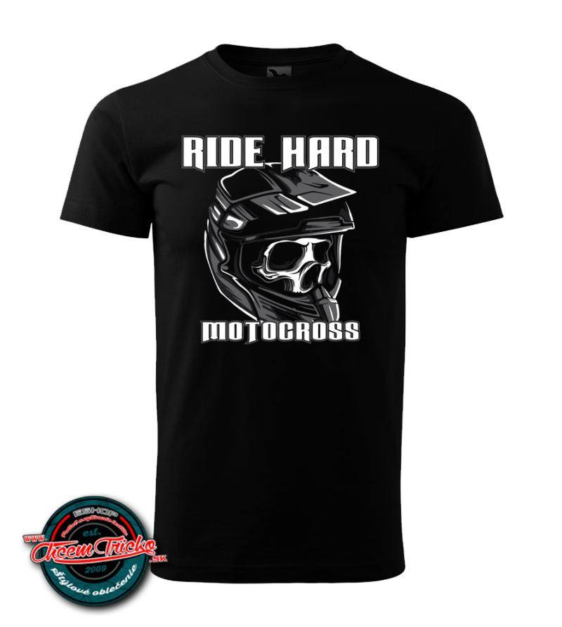 Tričko Ride hard motocross