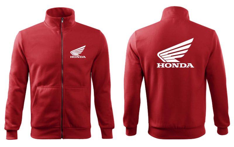 Mikina s motívom Honda na zips