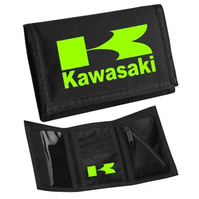 Peňaženka s potlačou Kawasaki neon