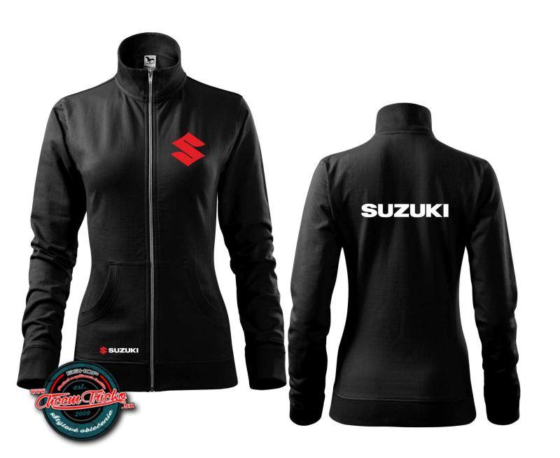Dámska zipsová mikina s potlačou Suzuki
