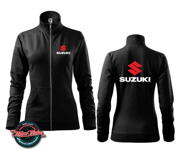Dámska zipsová mikina s potlačou Suzuki