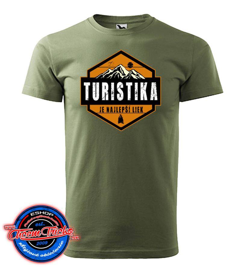 Tričko Turistika je najlepší liek