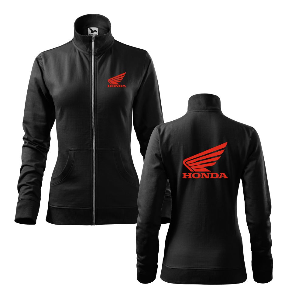 Dámska mikina s potlačou Honda na zips