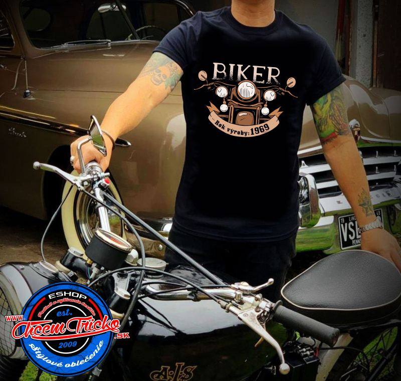 Moto tričko Biker /rok vyberte/