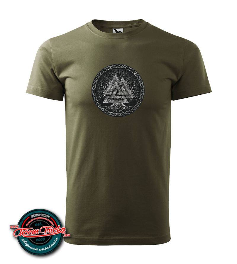 Pánske tričko Valknut Yggdrasil