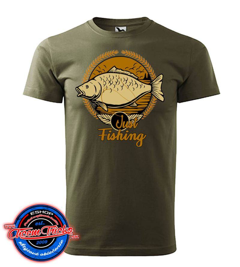 Rybárske tričko s motívom Just Fishing 