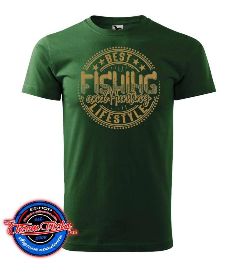 Tričko s potlačou Fishing & Hunting - Best Lifestyle