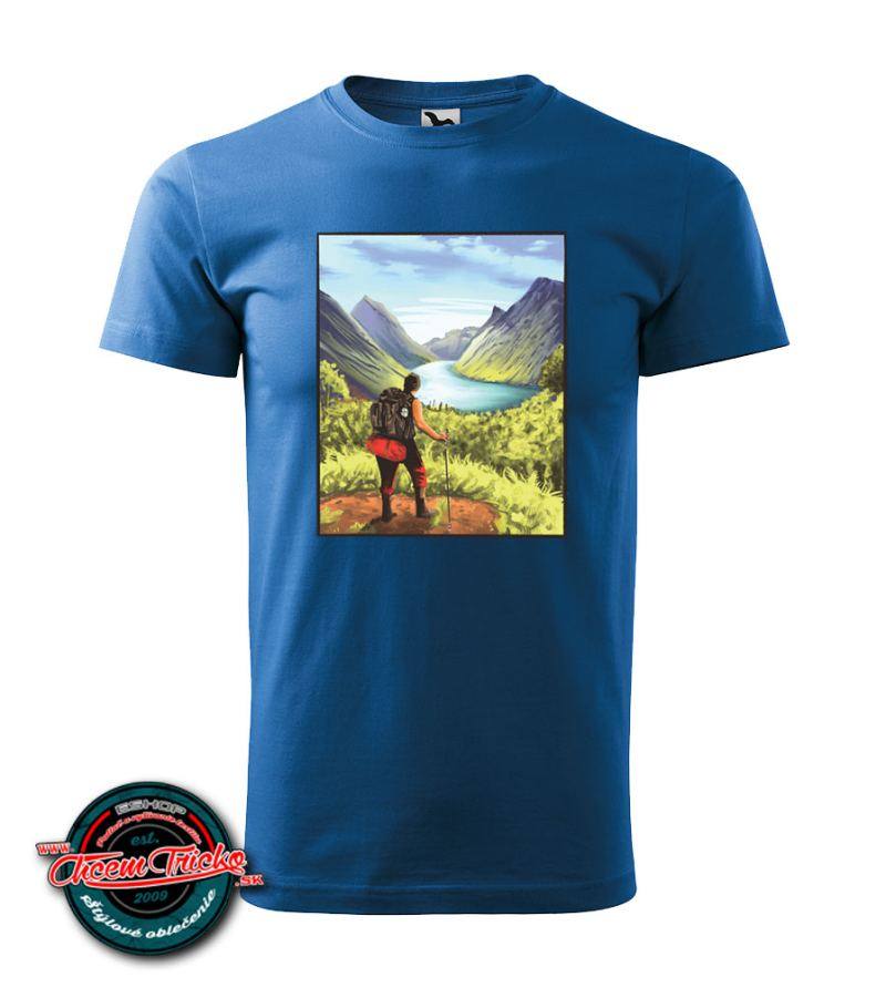 Pánske tričko s turistickým vzorom 2