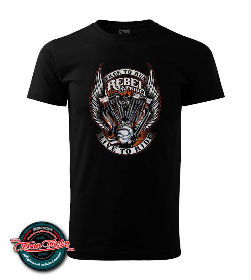 Moto tričko Rebel & Pride