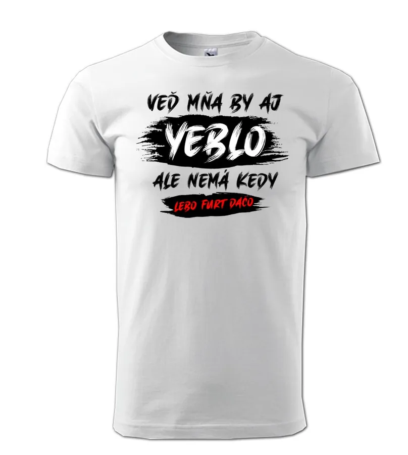 Vtipné pánské tričko Mňa by aj yeblo...
